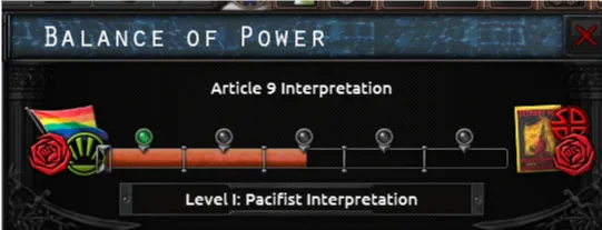 Balance of Power for Article 9