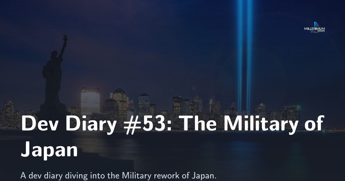 Dev Diary #53: The Military of Japan - Millennium Dawn: A Modern Day Mod