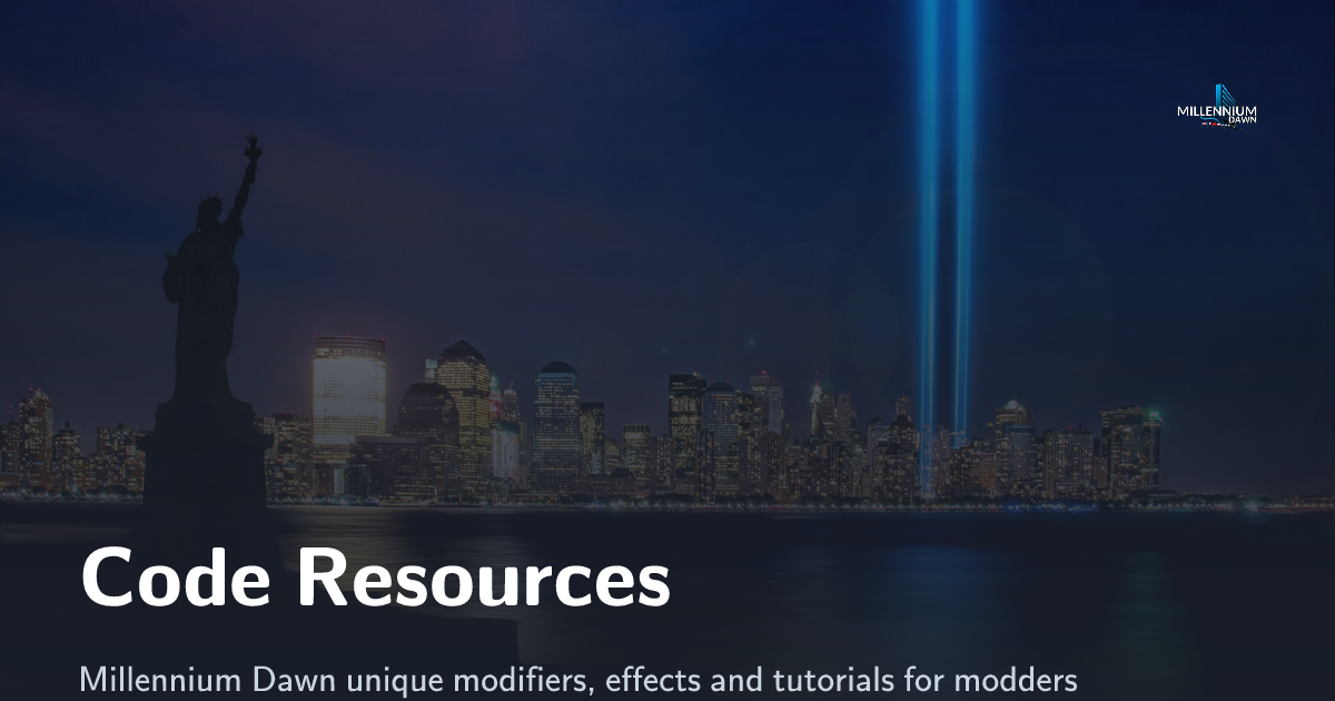 Code Resources - Millennium Dawn: A Modern Day Mod