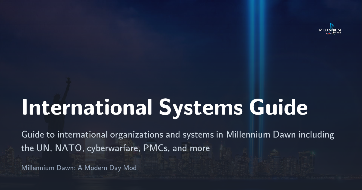 International Systems Guide - Millennium Dawn: A Modern Day Mod